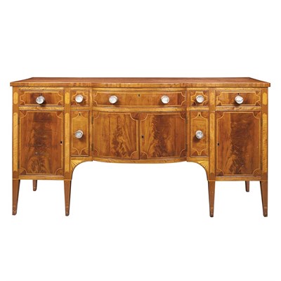 Lot 165 - Federal Inlaid Mahogany Sideboard Early 19th...