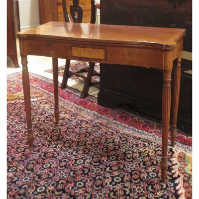 Lot 237 - Federal Inlaid Mahogany Card Table Early 19th...