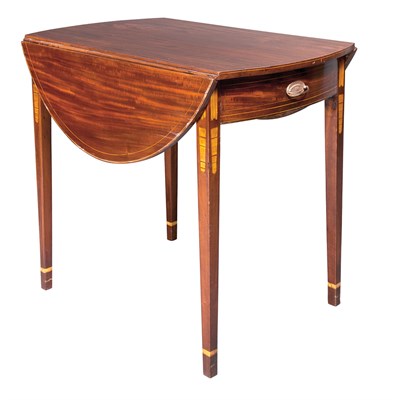 Lot 120 - Federal Inlaid Mahogany Pembroke Table Early...