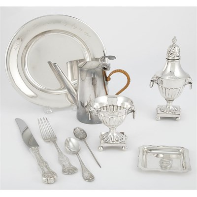 Lot 302 - Group of Sterling Silver and Silver Plate...