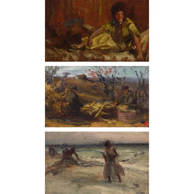 Lot 50 - Attributed to Irving Ramsay Wiles (i) Seated...