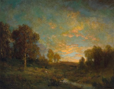 Lot 44 - Robert C. Minor American, 1839-1904 Twilight...