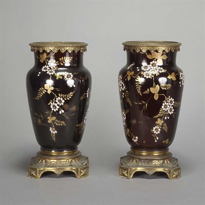 Lot 543 - Pair of Louis XVI Style Gilt-Bronze Mounted...