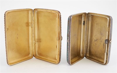 Lot 166 - Two Russian Silver, Cloisonné and Champlevé...
