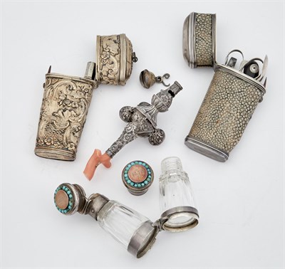 Lot 275 - Two Continental Silver Necessaires; Together...