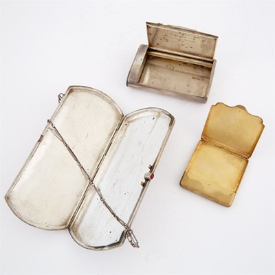 Lot 139 - Russian Silver Cigarette Case, Silver-Gilt...