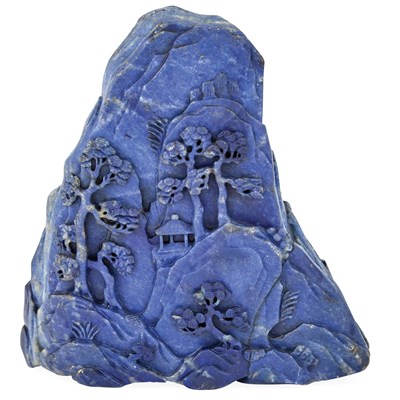 Lot 259 - Chinese Lapis Lazuli Mountain Qing Dynasty...