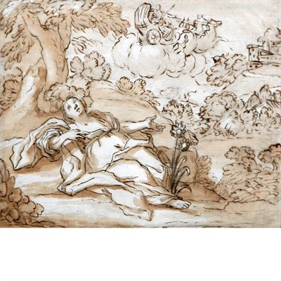 Lot 70 - Italian School 18th Century Antique Landscape...