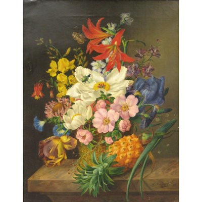 Lot 121 - Continental School 19th Century Still Life...