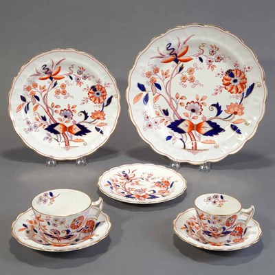 Lot 142 - English Imari Porcelain Partial Dinner Service...