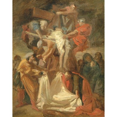 Lot 83 - Manner of Jean Jouvenet Descent from the Cross...
