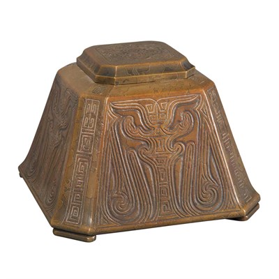 Lot 504 - Tiffany Studios Gilt-Bronze Desk Inkstand...