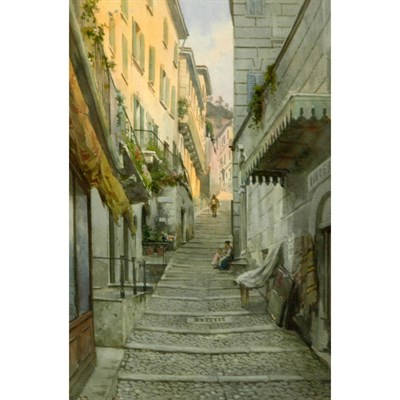 Lot 11 - Alberto Prosdocimi Italian, 1852-1925 Street...