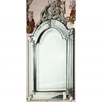 Lot 425 - Venetian Style Mirror Framed Mirror Height 39...