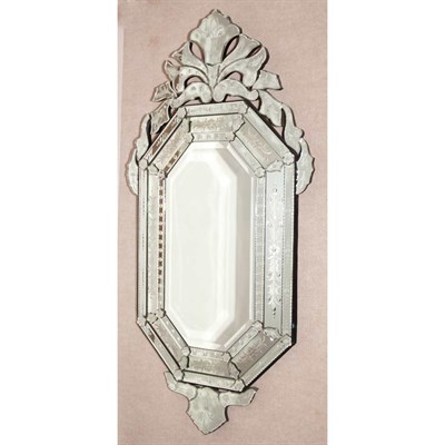 Lot 529 - Venetian Style Mirror Framed Mirror Height 54...