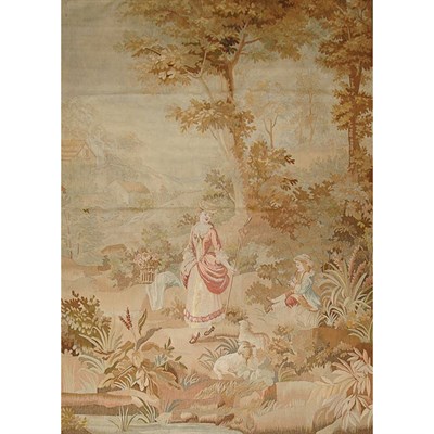 Lot 405 - Aubusson Tapestry France, 19th century...