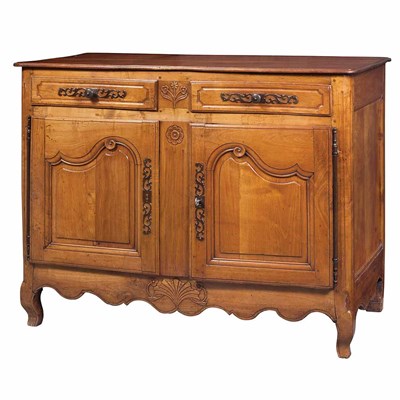 Lot 230 - Provincial Louis XV Cherry Buffet 18th Century...