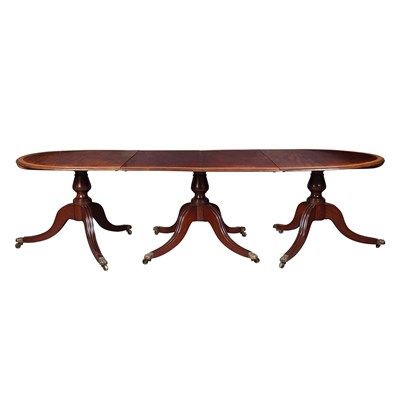 Lot 301 - George III Style Satinwood Banded Mahogany...