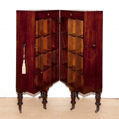 Lot 161 - Regency Mahogany Traveling Case Height 49 1/2...