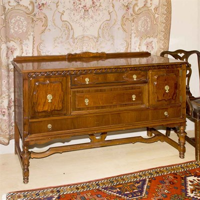 Lot 168 - English Baroque Style Mahogany Sideboard...