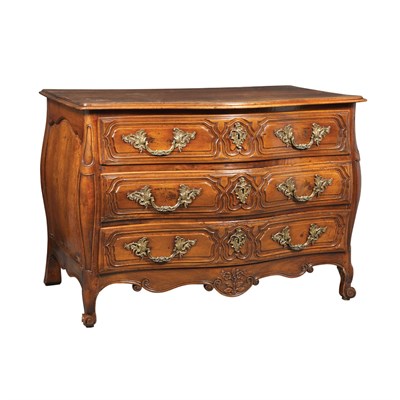 Lot 278 - Louis XV Gilt-Bronze Mounted Walnut Commode...