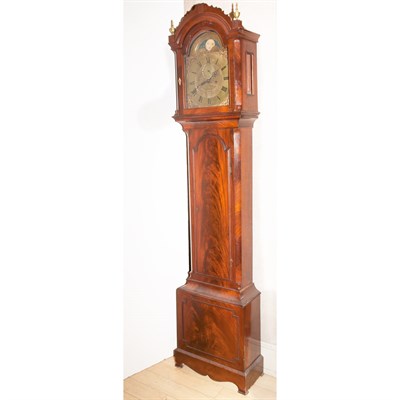 Lot 425 - English Mahogany Tall Case Clock 19th Century...