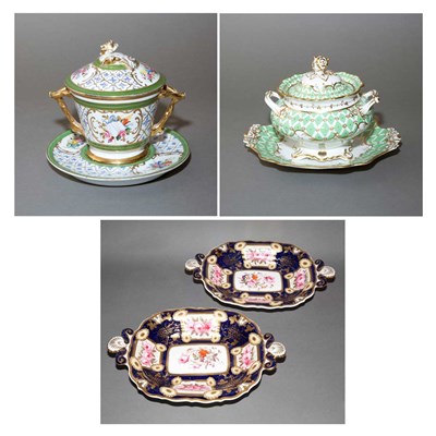 Lot 296 - Group of Porcelain Table Articles 19th Century...