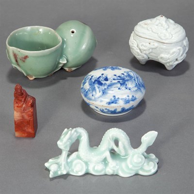 Lot 290 - Group of Five Chinese Table Articles