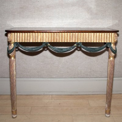 Lot 244 - Neoclassical Style Mahogany and Painted Wood...