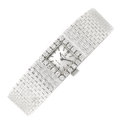 Lot 911 - White Gold and Diamond Wristwatch, Omega