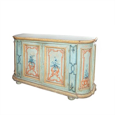 Lot 184 - Italian Style Painted Buffet Height 38 inches,...