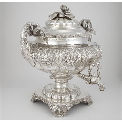 Lot 202A - George IV Silver Hot Water Urn with Interior...