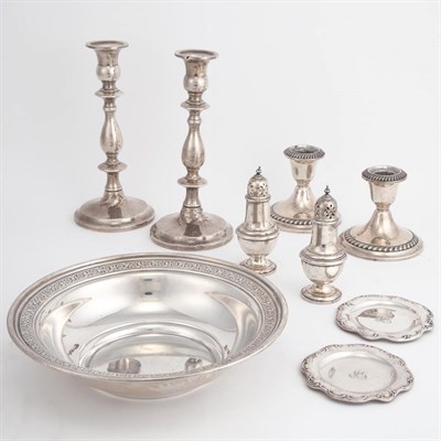 Lot 397 - Group of Sterling Silver Table Articles...