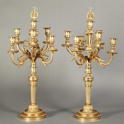 Lot 546 - Pair of Louis XVI Style Gilt-Bronze...