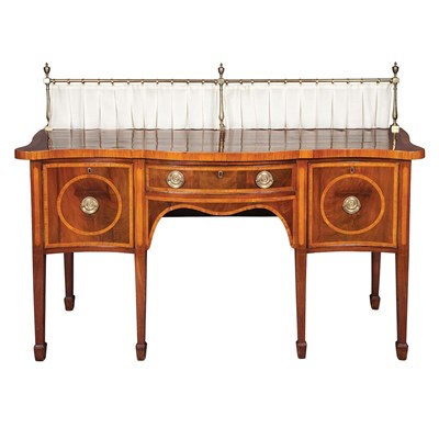 Lot 159 - George III Satinwood Banded Mahogany Sideboard...