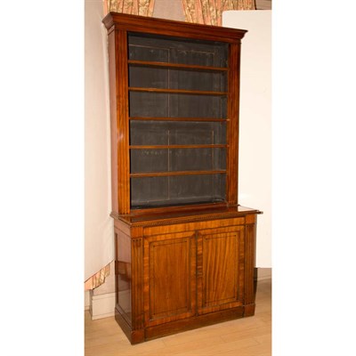 Lot 157 - George III Mahogany Bookcase Cabinet Height 8...