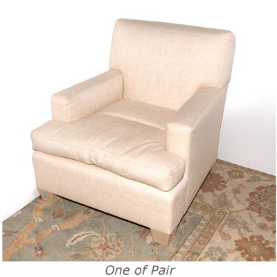 Lot 515 - Pair of Upholstered Club Chairs
