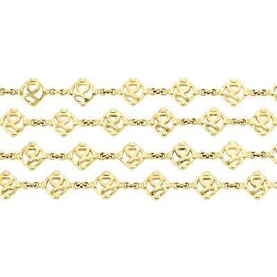Lot 758 - Long Gold Chain Necklace, David Yurman