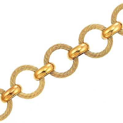 Lot 142 - Gold Link Bracelet, France