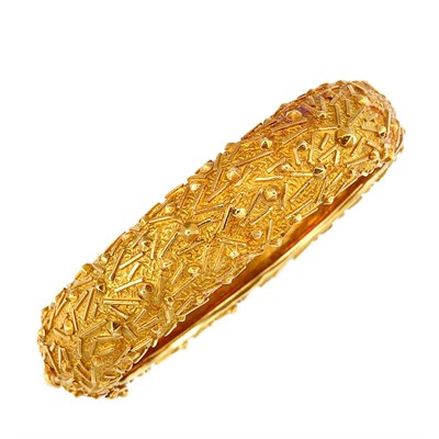 Lot 571 - Gold Bangle Bracelet, Tiffany & Co.