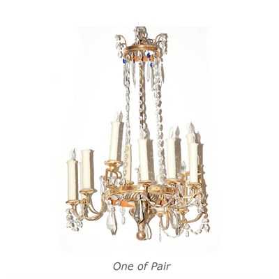 Lot 469 - Pair of Georgian Style Gilt-Wood and Glass...
