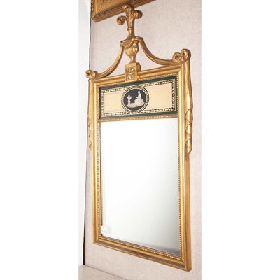 Lot 417 - Neoclassical Style Gilt-Wood Mirror Height 46...