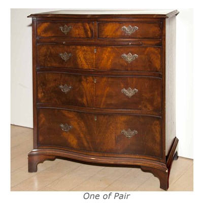 Lot 265 - Pair of George III Style Mahogany Bedside...