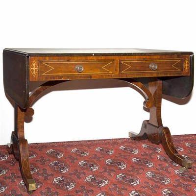 Lot 380 - Regency Style Mahogany Sofa Table Height 29...