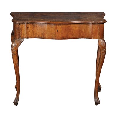 Lot 358 - Italian Rococo Walnut Hall Table Mid 18th...