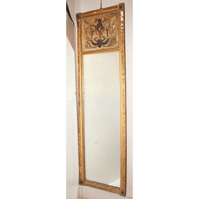 Lot 137 - Louis XVI Style Painted and Parcel Gilt Mirror...