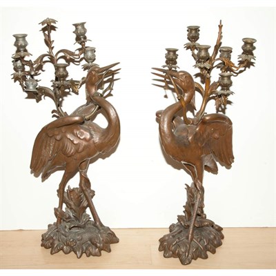 Lot 637 - Pair of Aesthetic Movement Style Gilt-Metal...