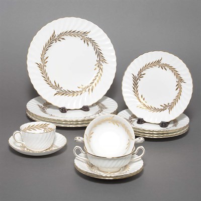 Lot 488 - Minton Porcelain Dinner Service In the Golden...