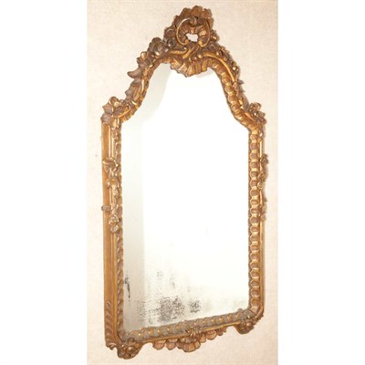 Lot 195 - Italian Rococo Style Carved Wood Mirror Height...