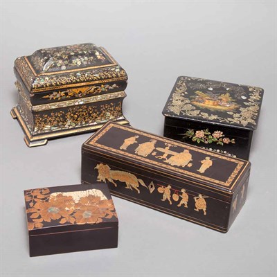 Lot 364 - Group of Four Chinese Export Boxes